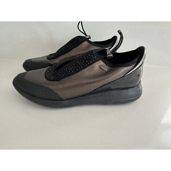 Geox  Respira  bling Women's  Sneakers Italian Patent Leather Shoe bronze Size 8 - Picture 5 of 16